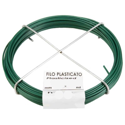 MATASSINA FILO PLASTICATO N. 4  D 1,0 MM 25 M VERDE