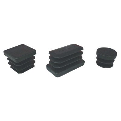 PUNTALE ALETTATO RETTANGOL 20X50 MM PLAST NERO