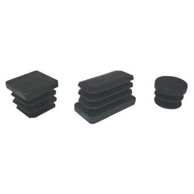 PUNTALE ALETTATO RETTANGOL 30X40 MM PLAST NERO