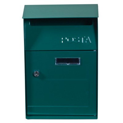 CASSETTA POSTALE ACCIAIO 21X9X32,5 CM ESTERNO VERDE