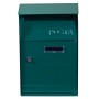 CASSETTA POSTALE ACCIAIO 21X9X32,5 CM ESTERNO VERDE