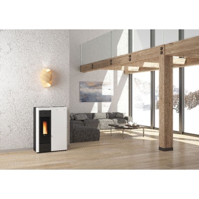 TERMOSTUFA PELLET ERM/SLIM 14,5KW VIRNA IDRO BIANCO