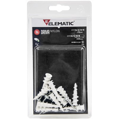 ELEMATIC BLISTER TASSELLO DRIVA 5X30 MM VITE 10+10 PZ*