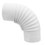 GOMITO PER STUFA 90 D  8 CM BIANCO