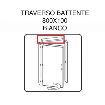 ZZ-TRAVERSO BATTENTE X PORTA MICROTEC FRASSINO/BIANCO 210X70