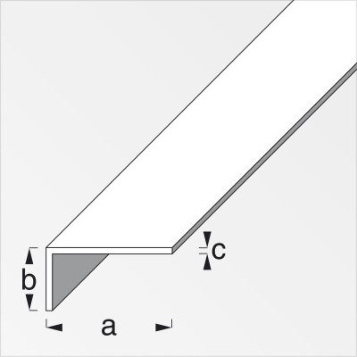 PROFILO BIANCO H.200 CM ELLE 15X10X1 MM