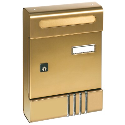 CASSETTA POSTALE ALUBOX SE 20,4X7X29 CM BRONZO