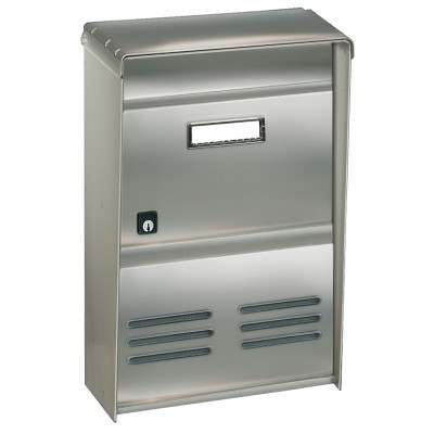 CASSETTA POSTALE ALUBOX DR2E RIVISTA 26X12X37,5 INOX