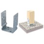 PIASTRA 791 SUPPORTO ANCOR U ZINC FUOCO 60X121 MM