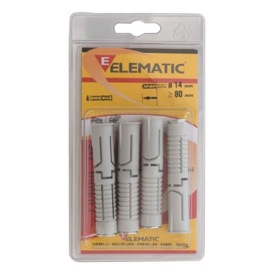 ELEMATIC BLISTER TASSELLO EM14 14X75 MM 4 PZ