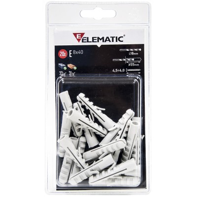 ELEMATIC BLISTER TASSELLO EB/GC6 GANCIO OTT 10 PZ*