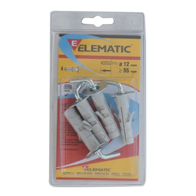 ELEMATIC BLISTER TASSELLO ENP/GM 12 GANCIO MED 4 PZ*