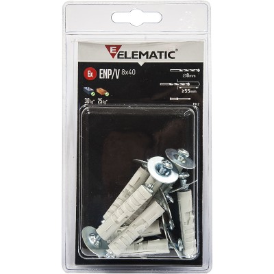 ELEMATIC BLISTER TASSELLO ENP/V  9X40 MM VITE 6 PZ*