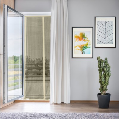 ZANZARIERA MAGNETICA LUSSO BALC 140XH240 BEIGE