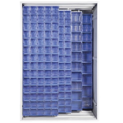 ARMADIO 3 PANNELLI SCORREVOLI CRISTAL BOX 224 CASS. BLU