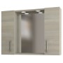 SPECCHIO DA BAGNO 960 A 2 ANTE ROVERE GRIGIO