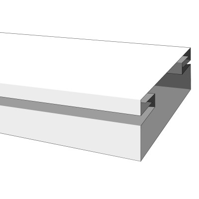 MINICANALINA C/COP FRONT 20X10 1 SCOM H 200 CM*