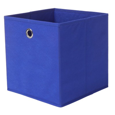 PORTAOGGETTI CUBO 27X27XH28 CM BLU