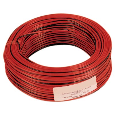 CAVO ELETTRICO HI-FI 2X0,50 MM ROSSO-NERO