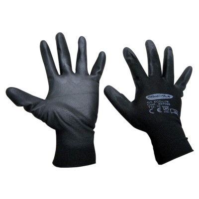 GUANTI NYLON POLIURETANO ECO-LITE NERO TG. 8