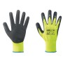 GUANTI NYLON/LATTICE GIALLO FLUO/NERO TG. 9