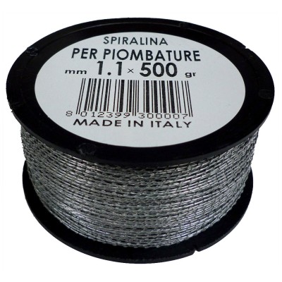 FILO SPIRALINO PER PIOMBATURE D 1,1 MM   500 G