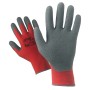 GUANTI NYLON/LATTICE ROSSO/GRIGIO TG. 9