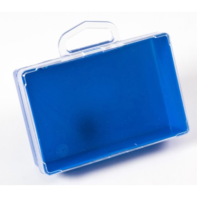 SCATOLA PLASTICA SELF SERVICE 105X70 MM AZZURRA