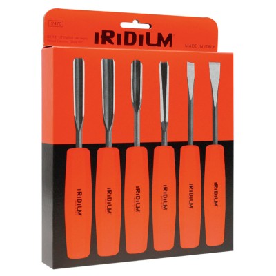 SET 6 SGORBIE CROMO VANADIO PER LEGNO IRIDIUM