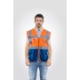 GILET ALTA VISIBILIT ARANCIO/BLU TG.XXL