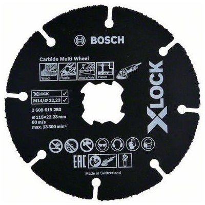 BOSCH-A DISCO UNIVERSALE CARBIDE XLOCK 115 MM