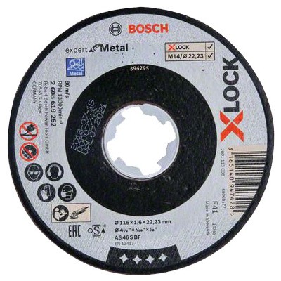 BOSCH-A DISCO PER METALLO XLOCK D 115X1,6 MM