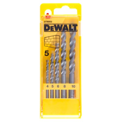 DEWALT SET 5 PUNTE PER MURO MOD. DT6952