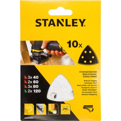 PIRANHA STANLEY STA32348  (X32348) 10 FOGLI ABRASIVI MISTI XMT300