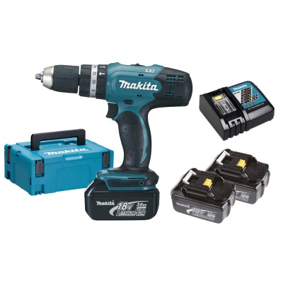 MAKITA SUPERKIT 18VP-3Ah DHP453RF3J CON 3 BATTERIE