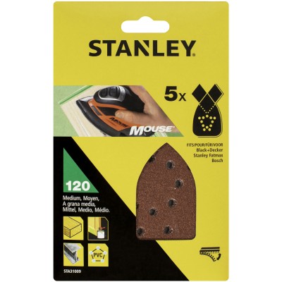 PIRANHA STANLEY STA31009 (X31009) 5 FOGLI VELCRO PER MOUSE GR.120