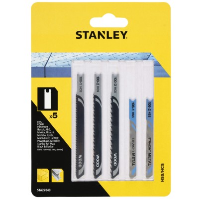 PIRANHA STANLEY STA27040 (X27040) 5 LAME LEGNO METALLO ATT.AD U