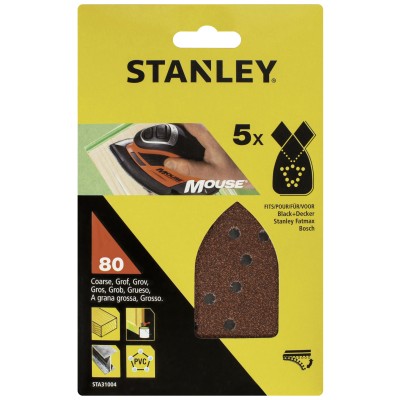 PIRANHA STANLEY STA31004 (X31004) 5 FOGLI VELCRO PER MOUSE GR.80