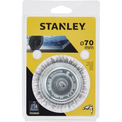 PIRANHA STANLEY STA36040 (X36040) SPAZZOLA ACCIAIO A TAZZA D.75