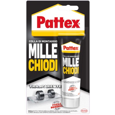 PATTEX MILLECHIODI FORTE PRESA TRASPARENTE 40 G BL