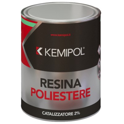 RESINA POLIESTERE CON CATALIZZATORE 750 ML