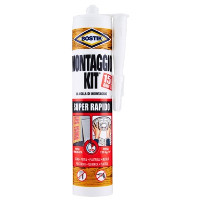 BOSTIK MONTAGGIO KIT SUPER RAPIDO 370 G CARTUC