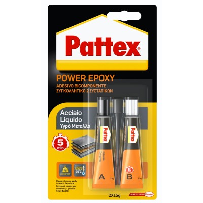 PATTEX POWER EPOXY ACCIAIO LIQUIDO TUBO 30 G