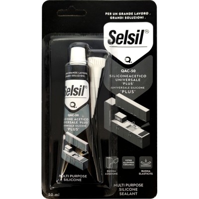 SELSIL SILICONE ACETICO PLUS SAC-50 TRASPAR 50 ML