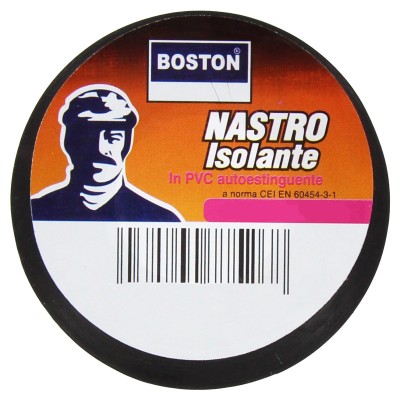 BOSTON NASTRO ISOLANTE NERO 25MMX25M*