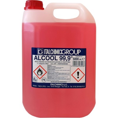 ALCOOL DENATURATO 99,9 CERTIF. 5 L ITALCHIMICI