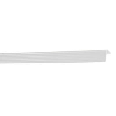 PARASPIGOLO 25X25 PLASTICA RIGATO 300 CM BIANCO