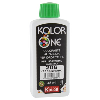 COLORANTE KOLOR ONE 45 ML VERDE CHIARO 206