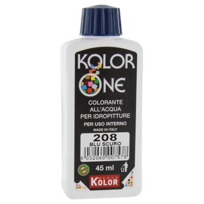 COLORANTE KOLOR ONE 45 ML BLU SCURO 208