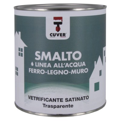 SMALTO ALLACQUA VETRIFICANTE CUVER TRASP SAT 750 ML